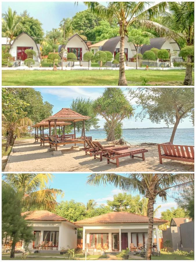 Nusa Indah Bungalows Gili Air Exterior foto